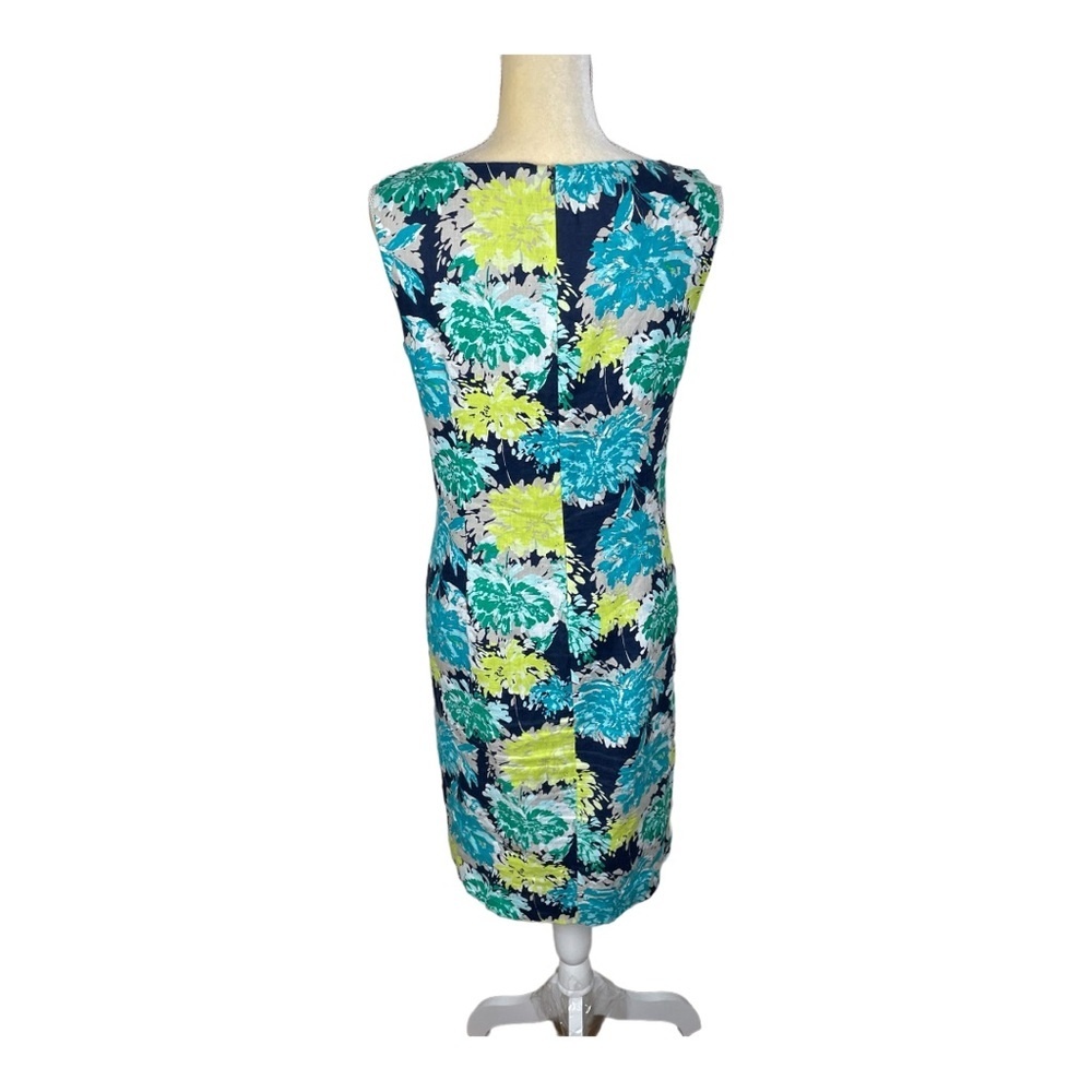 Kim Rogers Sleeveless Floral Linen Dress Size 12 - Picture 4 of 10
